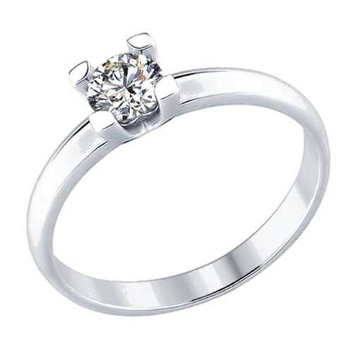 Кольцо женское SOKOLOV из серебра со Swarovski Zirconia 89010056 р.18.5 в Яшма Золото