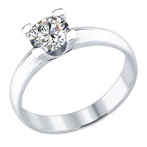 Кольцо женское SOKOLOV из серебра со Swarovski Zirconia 89010058 р.19.5 в Яшма Золото