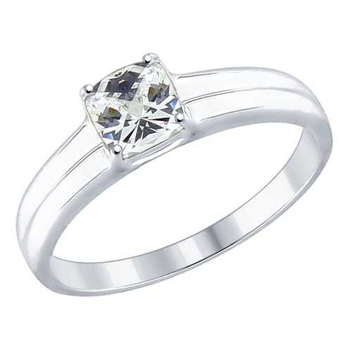Кольцо женское SOKOLOV из серебра со Swarovski Zirconia 89010067 р.19 в Яшма Золото
