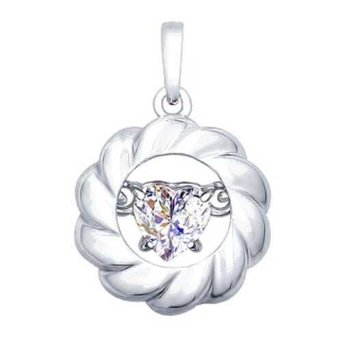 Подвеска SOKOLOV из серебра со Swarovski Zirconia 89030027 в Яшма Золото