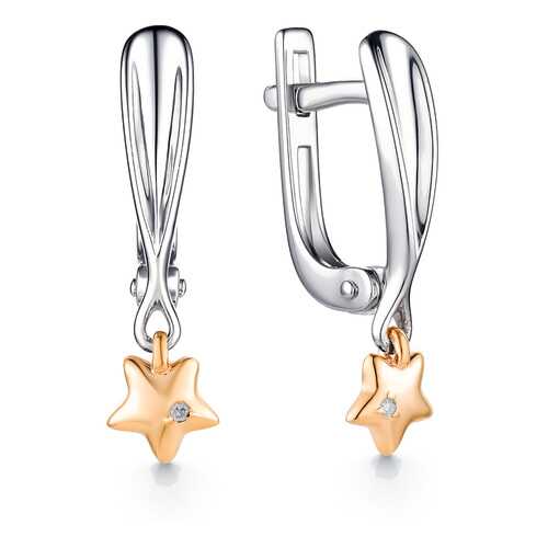 Серьги АЛЬКОР SILVER 02-1299 в Яшма Золото