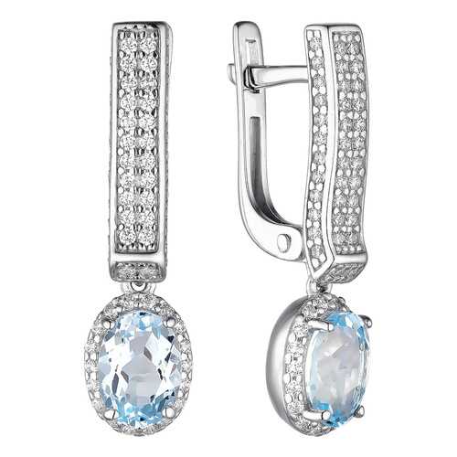 Серьги АЛЬКОР SILVER 02-1913 в Яшма Золото
