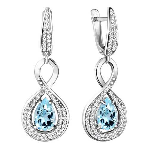 Серьги Aquamarine 4449702А.5 в Яшма Золото