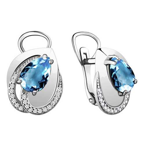 Серьги Aquamarine 4478705А.5 в Яшма Золото