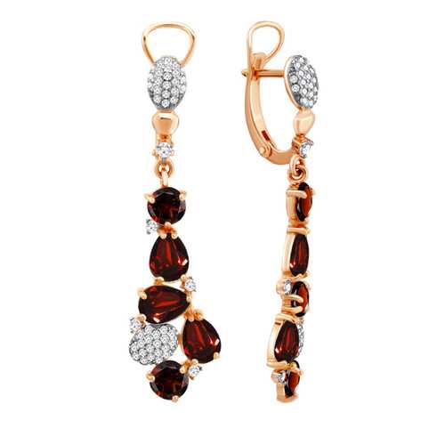 Серьги Aquamarine 4706603А.6 в Яшма Золото