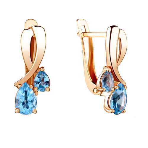 Серьги Aquamarine 4721505.6 в Яшма Золото