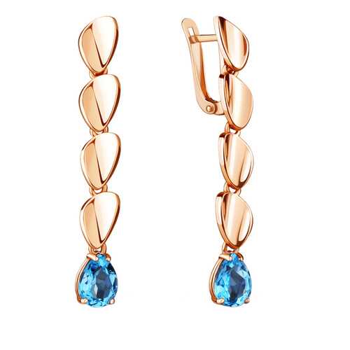 Серьги Aquamarine 4722505.6 в Яшма Золото