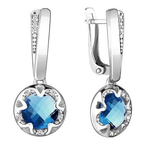 Серьги Aquamarine 4724293А.5 в Яшма Золото