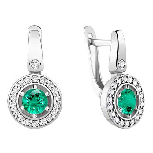 Серьги Aquamarine 48354АГ.5 в Яшма Золото
