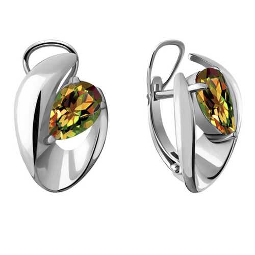 Серьги женские Aquamarine 4490119.5_OS_4,38гр. в Яшма Золото