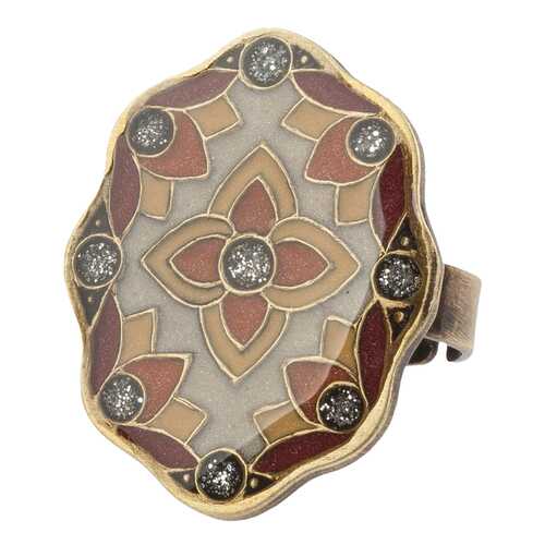 Кольцо женское Clara Bijoux K76374 коричневое в Яшма Золото