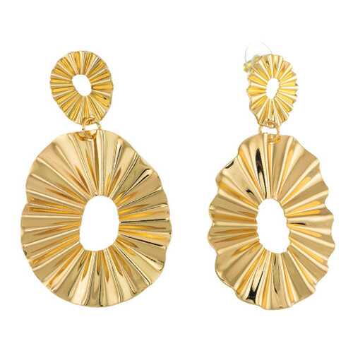 Серьги Corona Style B001E9013405 золотистые в Яшма Золото