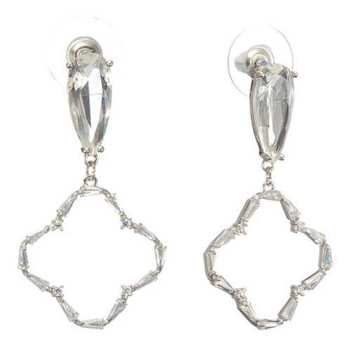 Серьги Corona Style B005E1127508 серебристые в Яшма Золото
