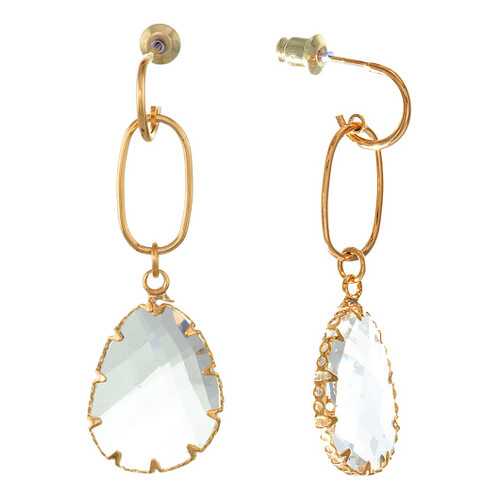 Серьги Corona Style B006E0011000 золотистые в Яшма Золото