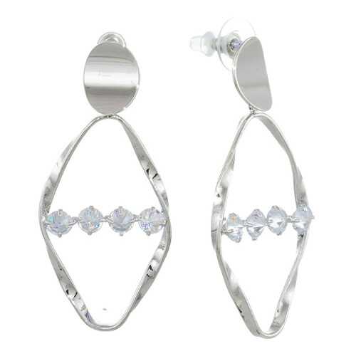 Серьги Corona Style B006E1797602 серебристые в Яшма Золото