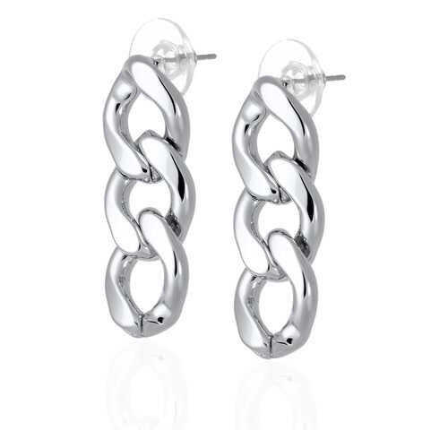 Серьги Lattrice 221155466 серебристые в Яшма Золото