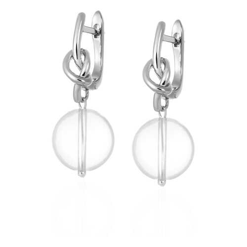 Серьги Lattrice 54666133 прозрачные в Яшма Золото