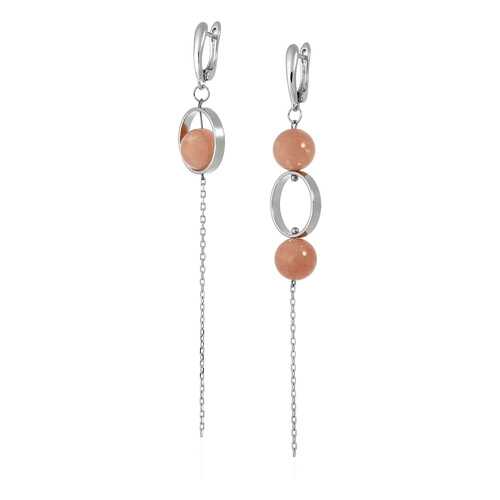 Серьги Lattrice 54666192 серебристые в Яшма Золото