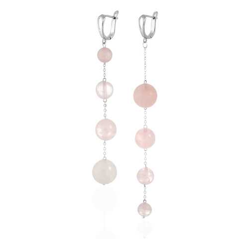 Серьги Lattrice, вставка кварц, артикул 54656044 в Яшма Золото