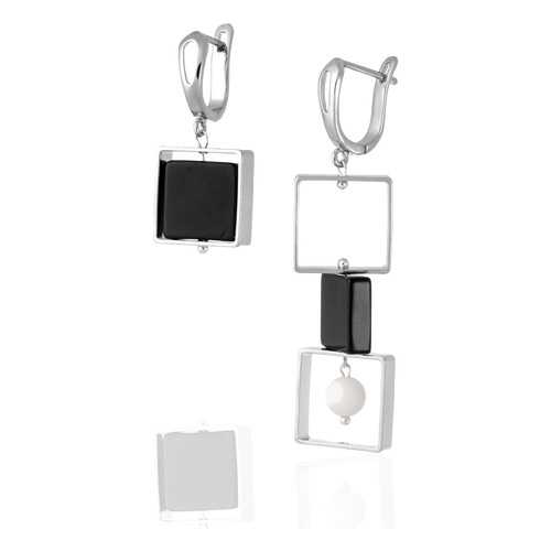 Серьги Lattrice, вставка оникс, артикул 54656000 в Яшма Золото