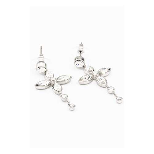 Серьги Phantasya 1225 03 RH сталь в Яшма Золото